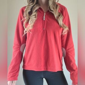 Nike Red Comfy Casual Sporty Pullover Sweater with Zipper Therma Fit Size Medium